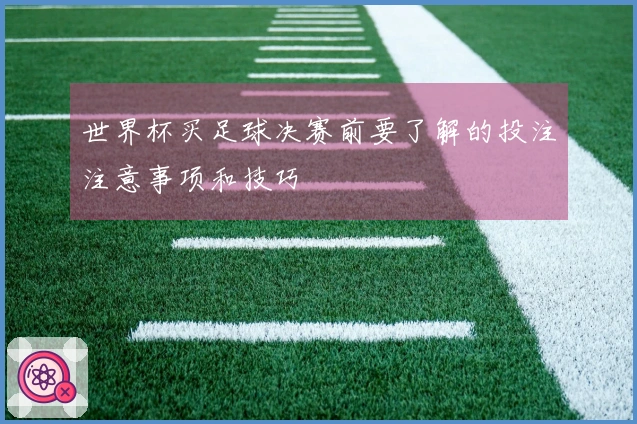 世界杯买足球决赛前要了解的投注注意事项和技巧
