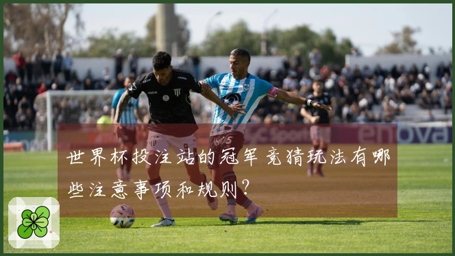 世界杯投注站的冠军竞猜玩法有哪些注意事项和规则？